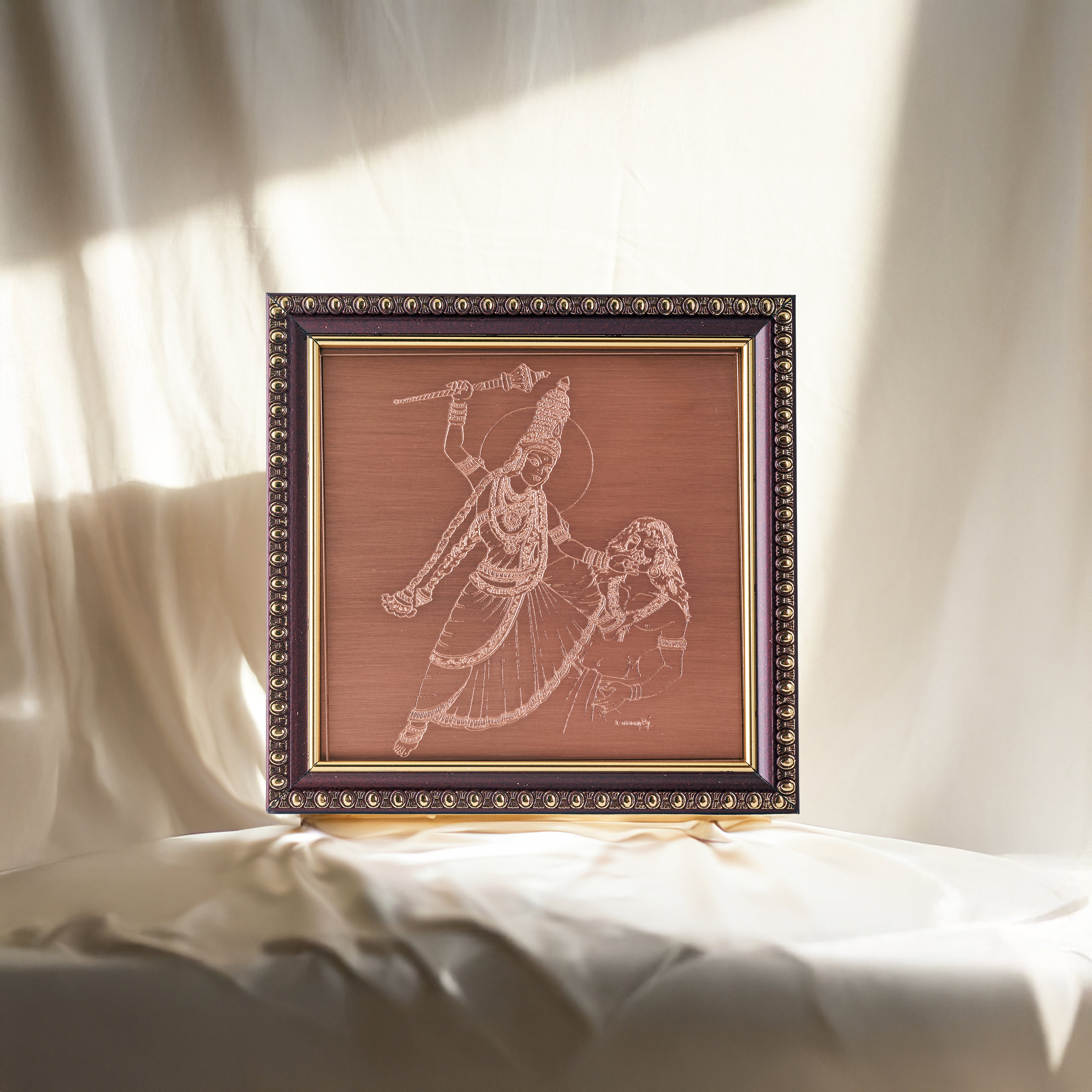 Dasa Mahavidyas Copper Frames - 10 Forms of Goddess Shakti