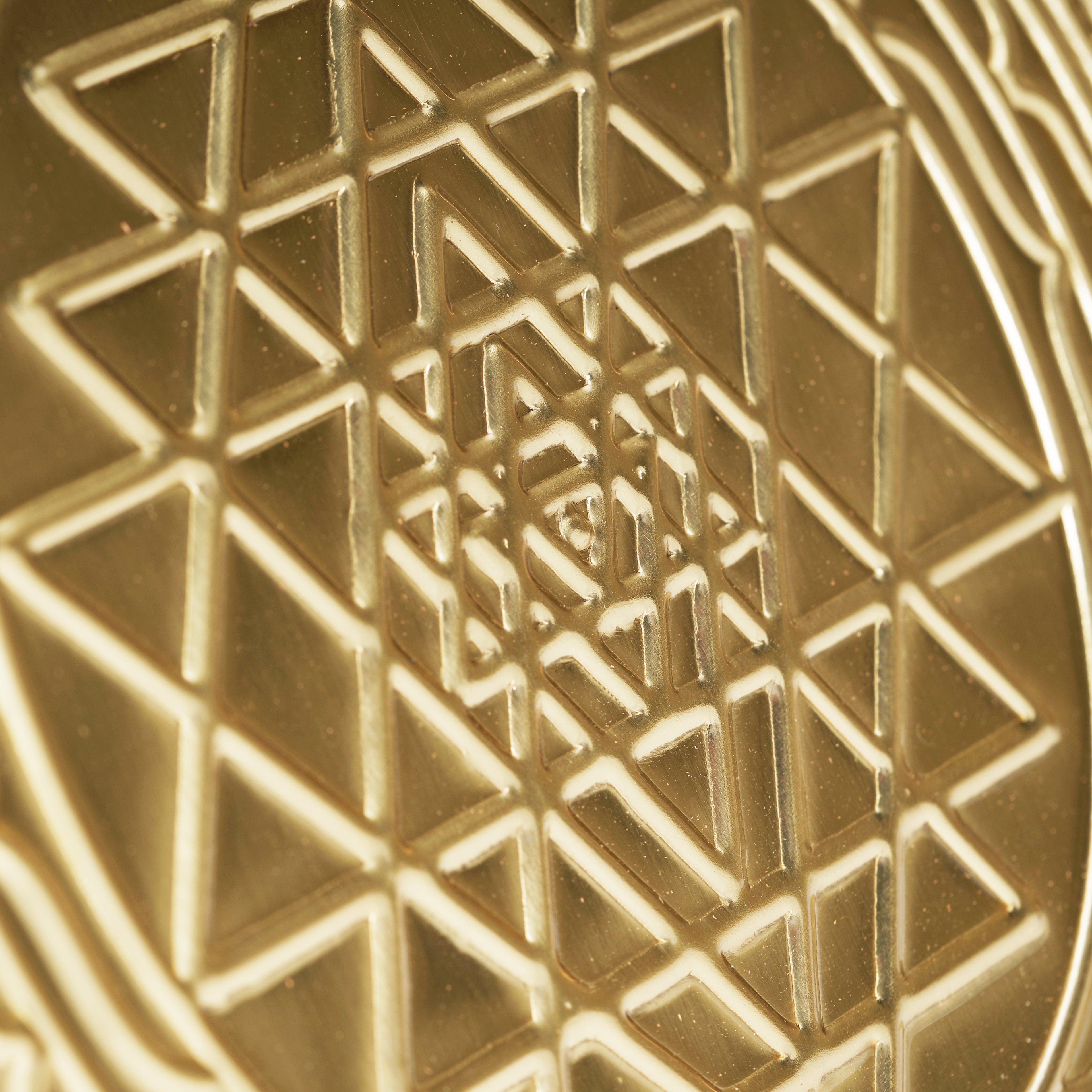Sri Chakra Yantra Brass Repoussé