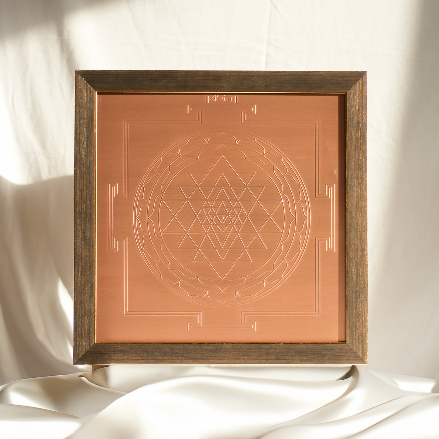 Sri Chakra Yantra Copper Embossed