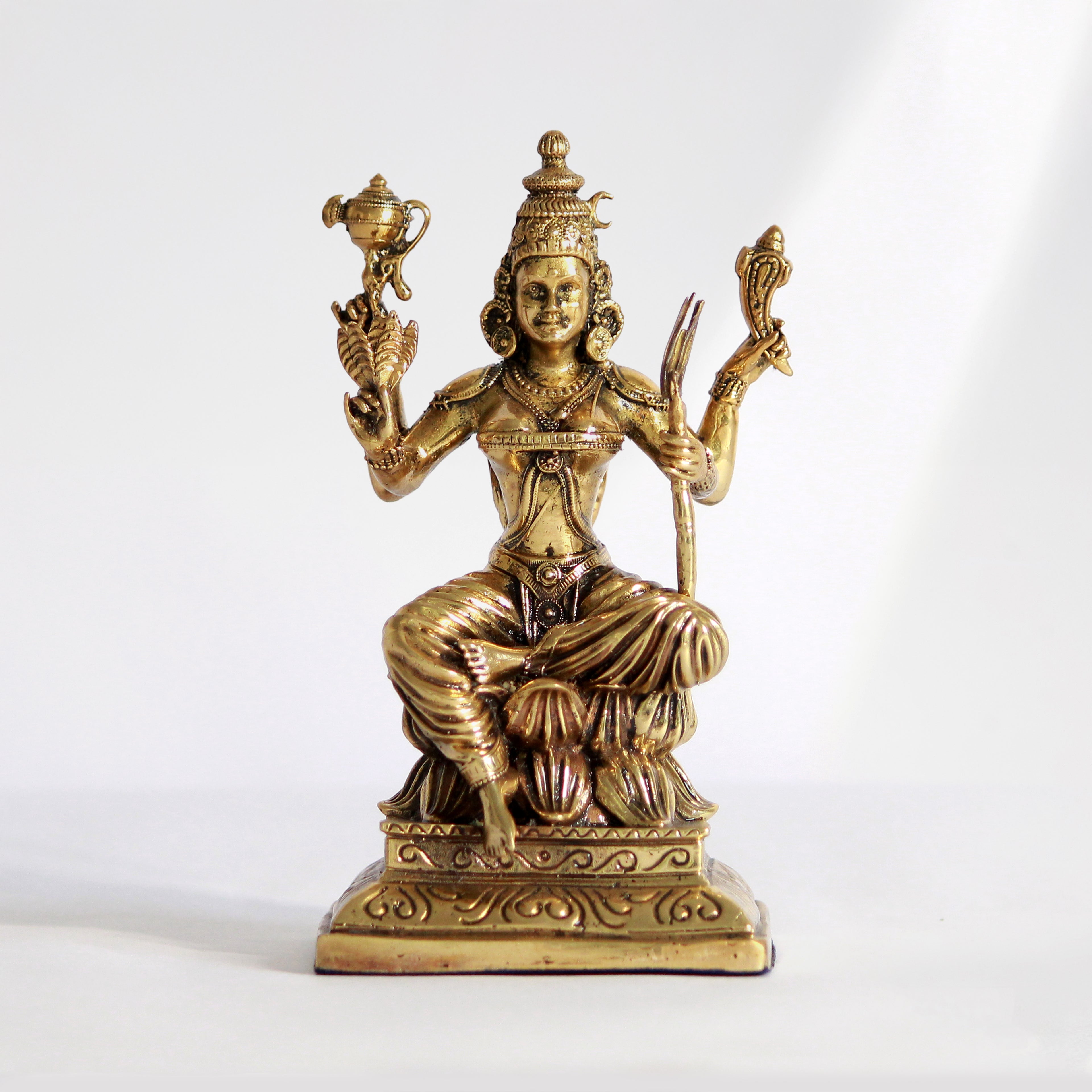 Lalita Tripura Sundari Idol Pure Brass