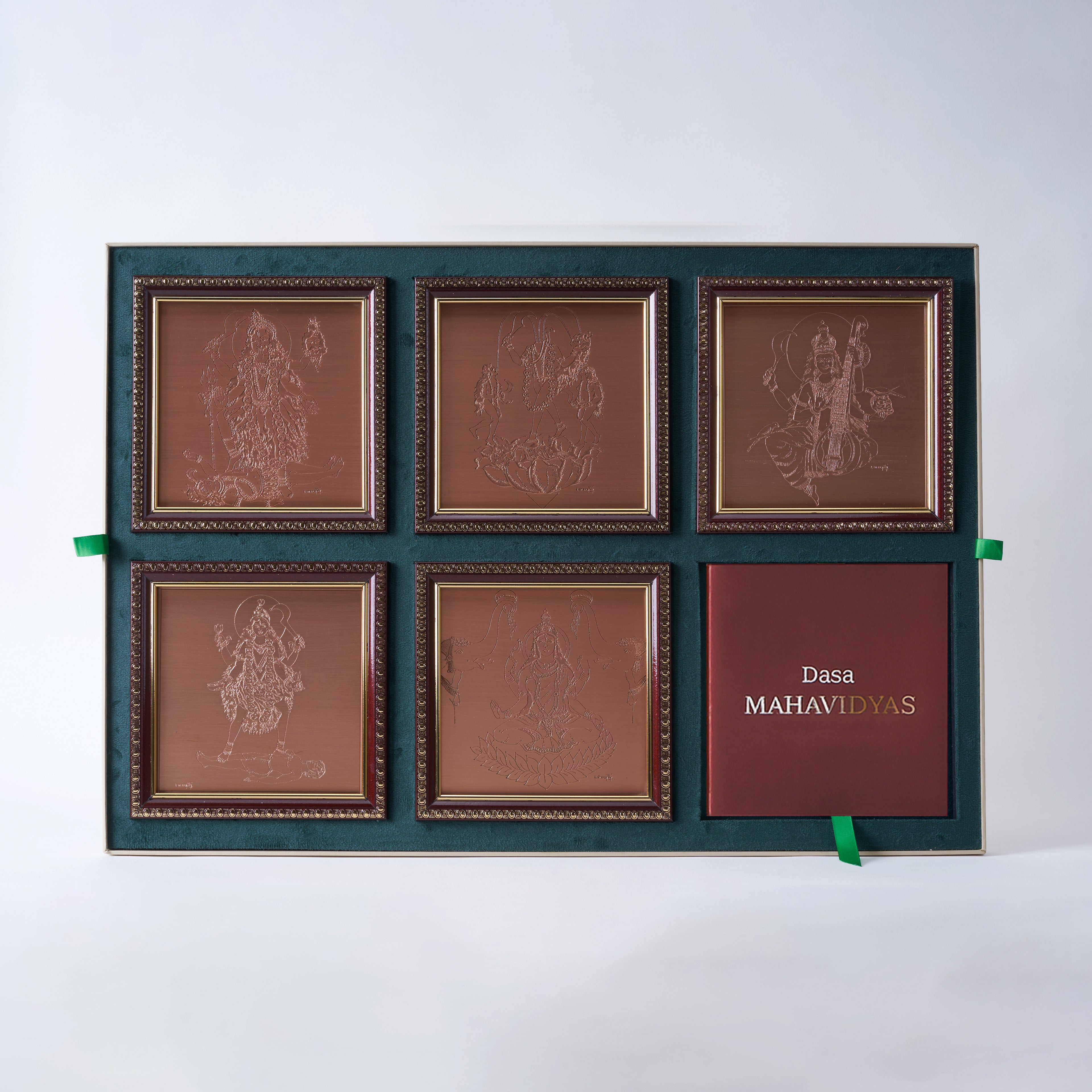 Dasa Mahavidyas Copper Frames - 10 Forms of Goddess Shakti