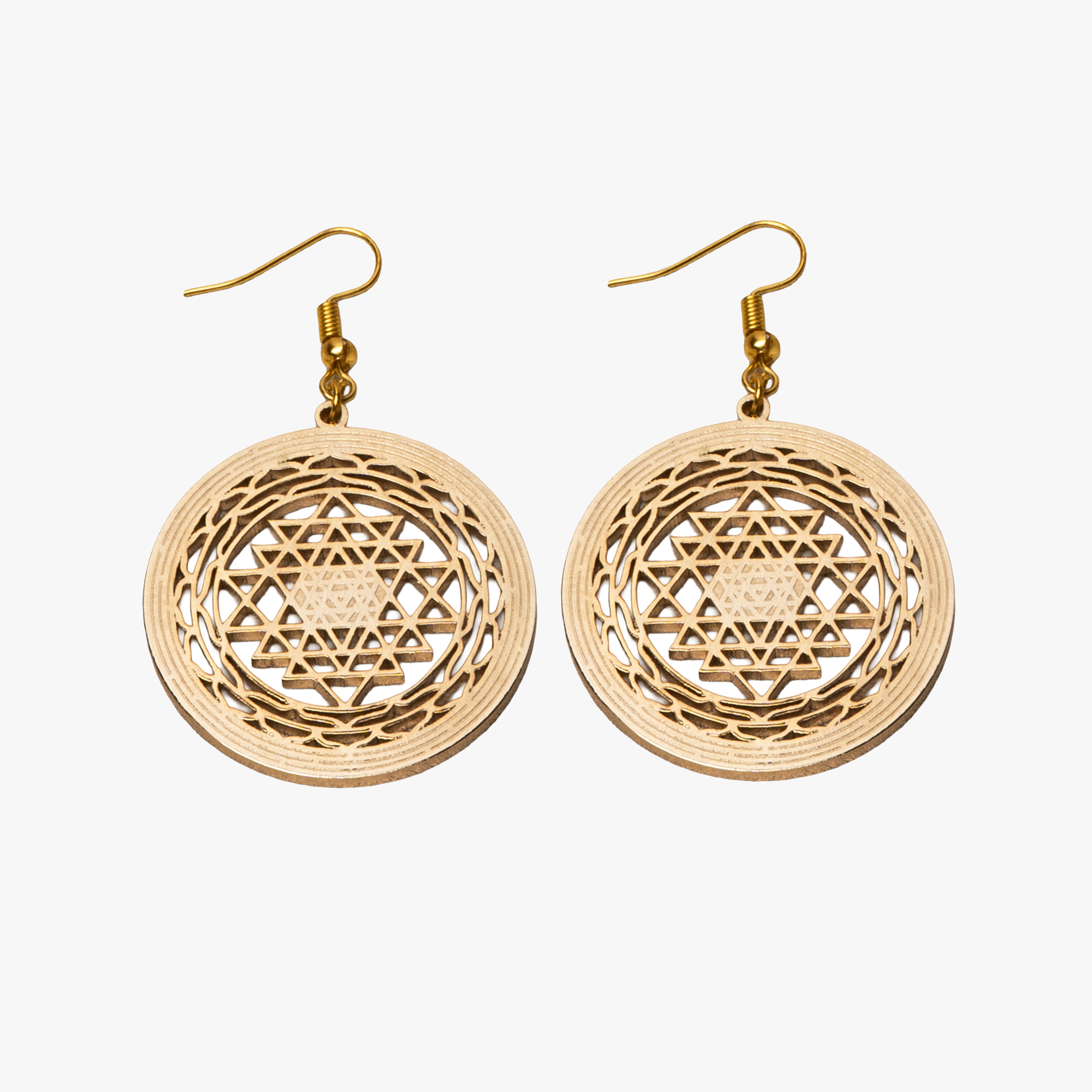 Sri Chakra Yantra Veerya Earrings
