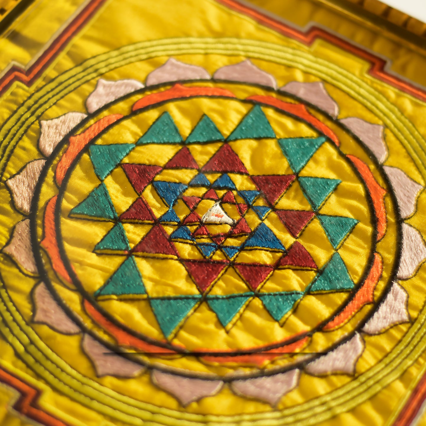 Sri Chakra Yantra Pure Silk