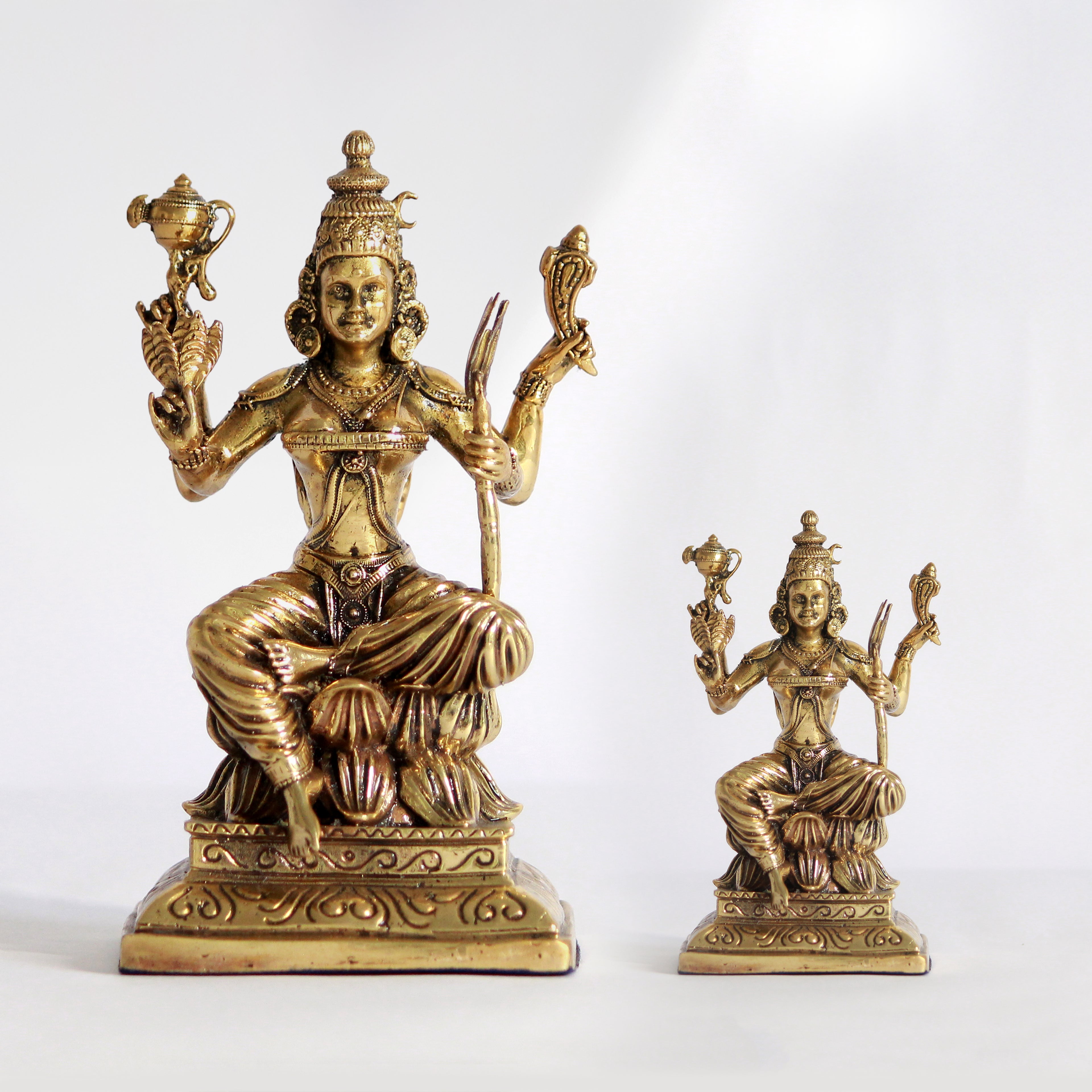 Lalita Tripura Sundari Idol Pure Brass