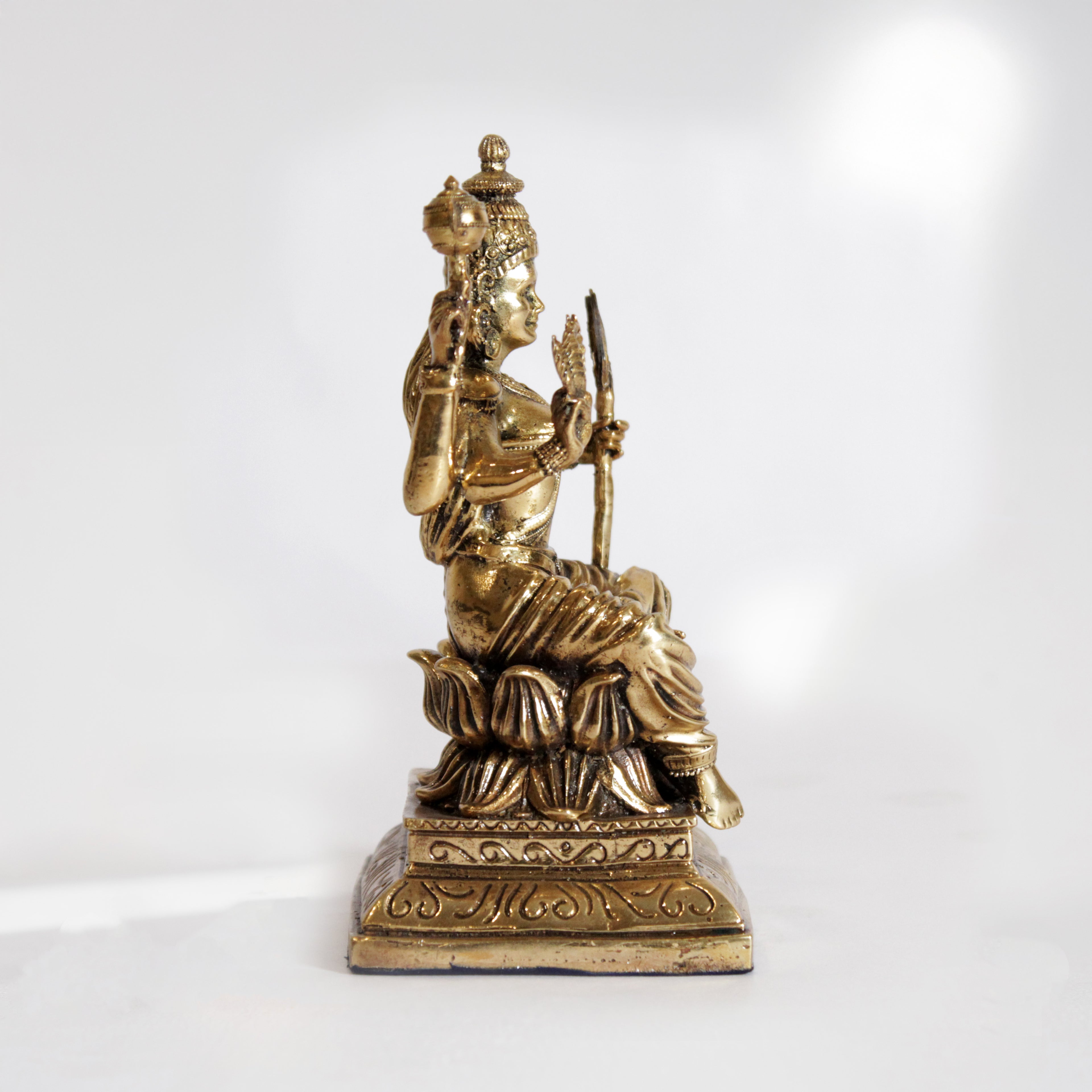 Lalita Tripura Sundari Idol Pure Brass
