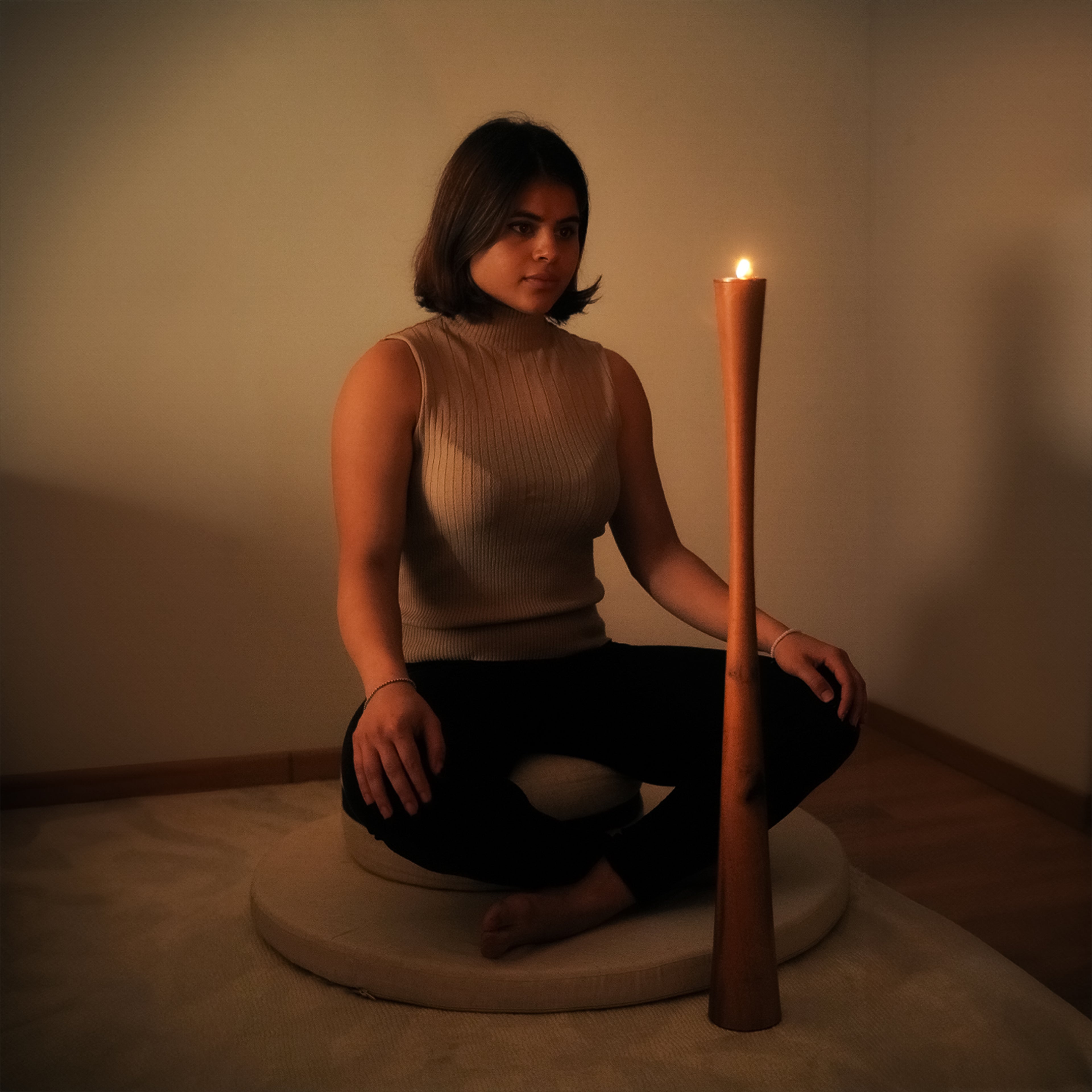Trataka Meditation Candle Stand