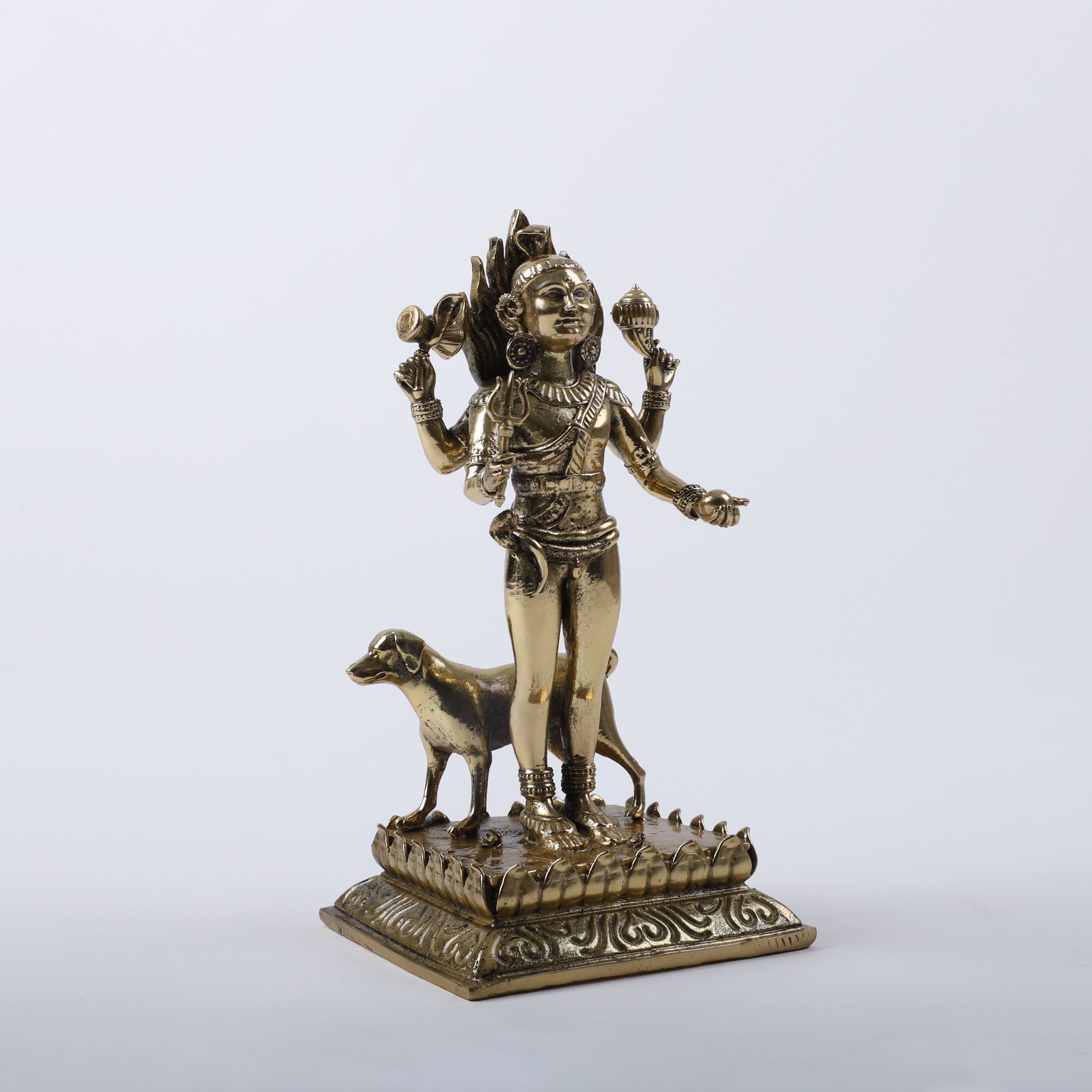 Kala Bhairava Idol Pure Brass