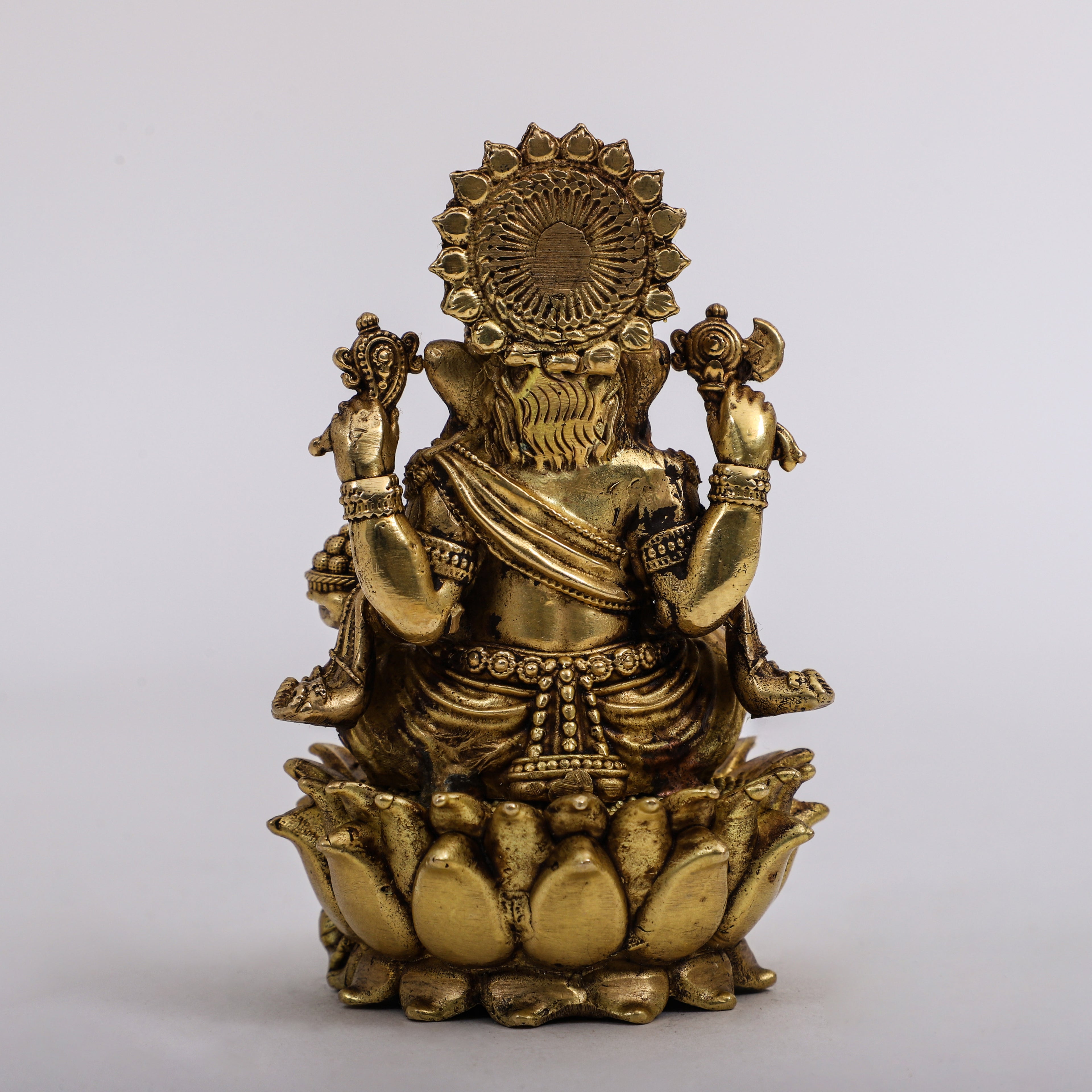 Brass Ganesha on Lotus.