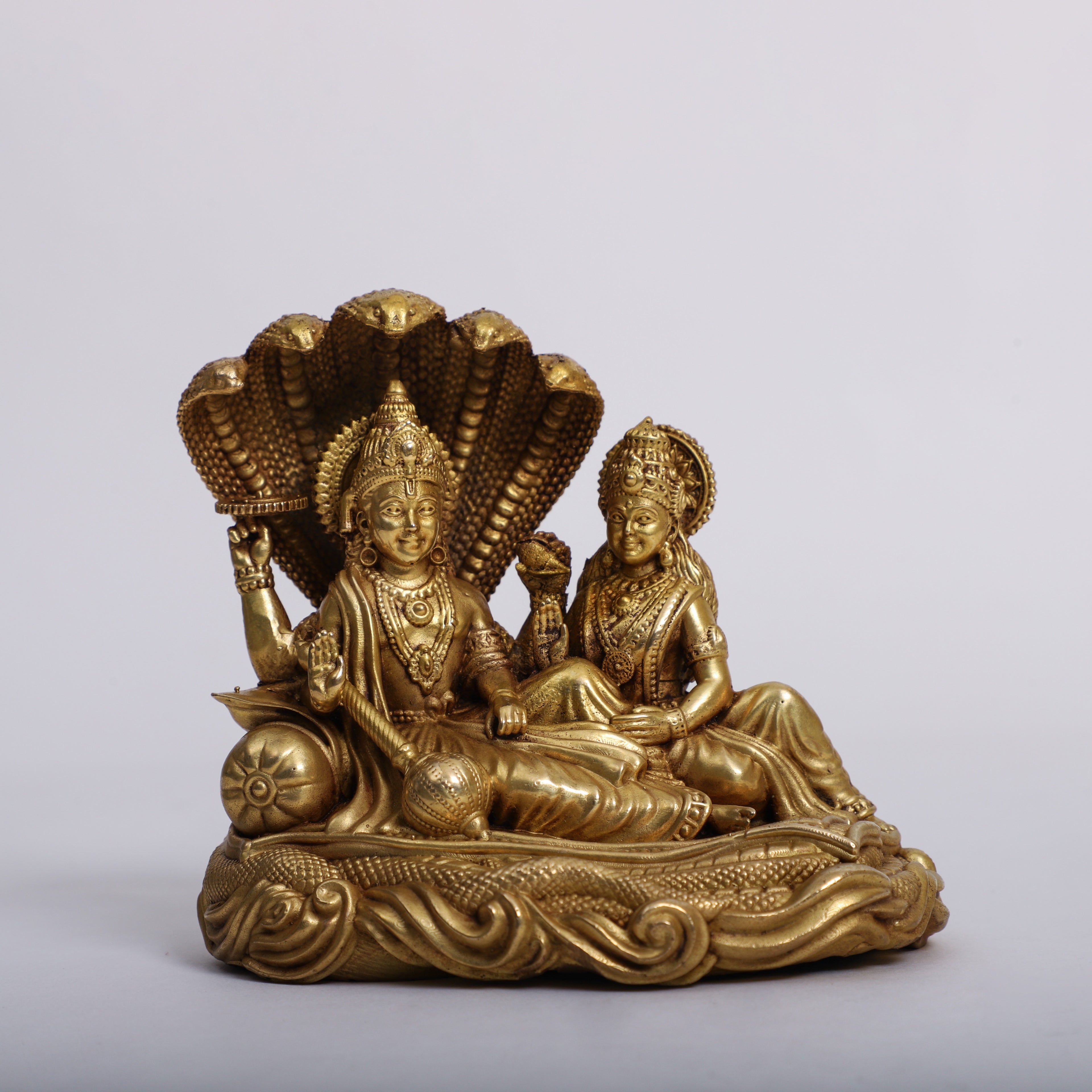 Lord Vishnu & Goddess Lakshmi with Sheshnaag