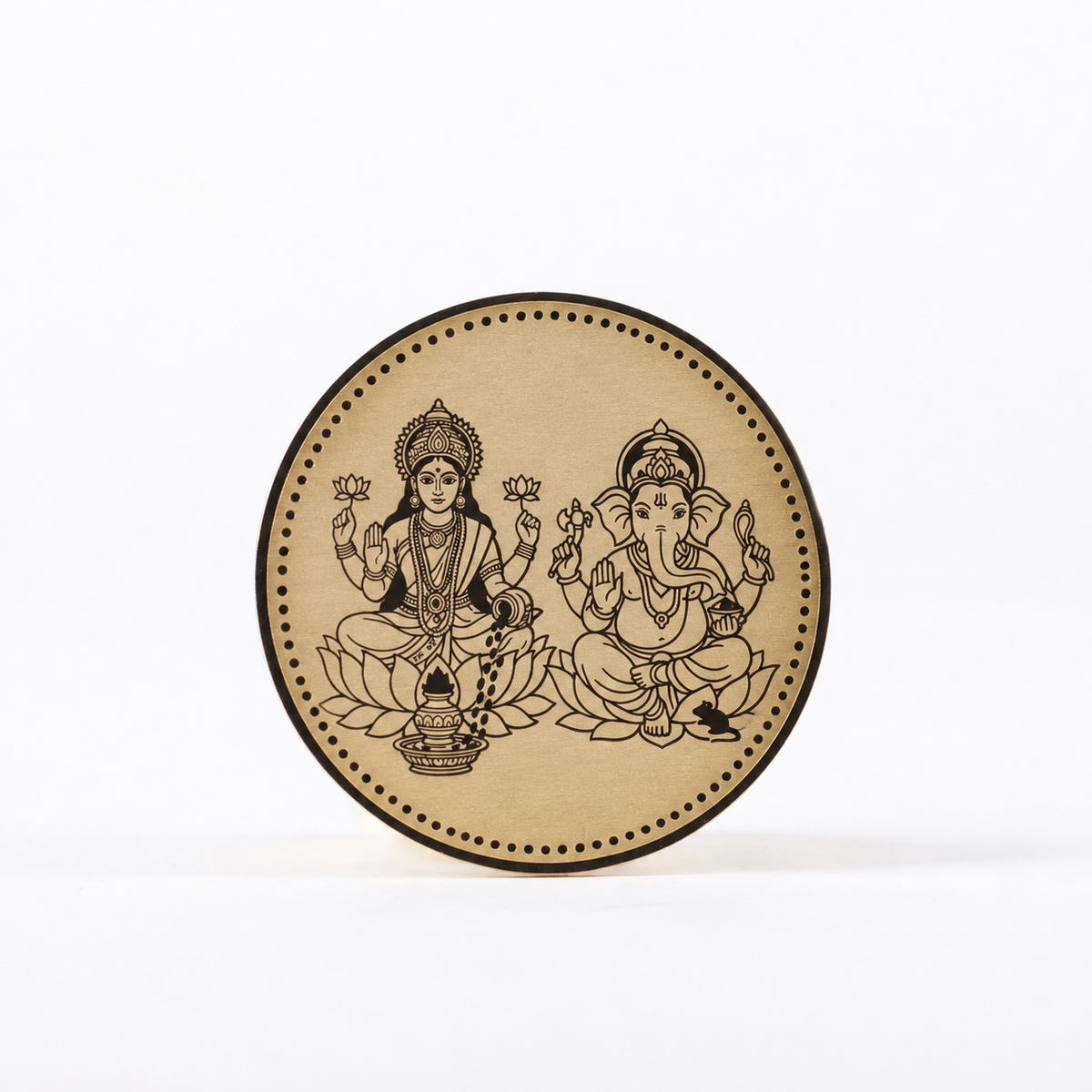 Lakshmi-Ganesha & Shubh Labh Prayer Coin