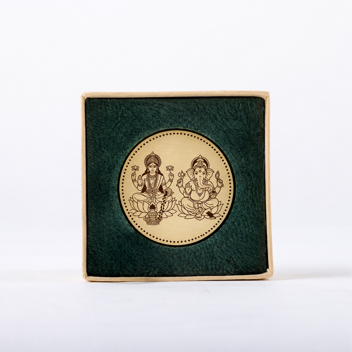 Lakshmi-Ganesha & Shubh Labh Prayer Coin