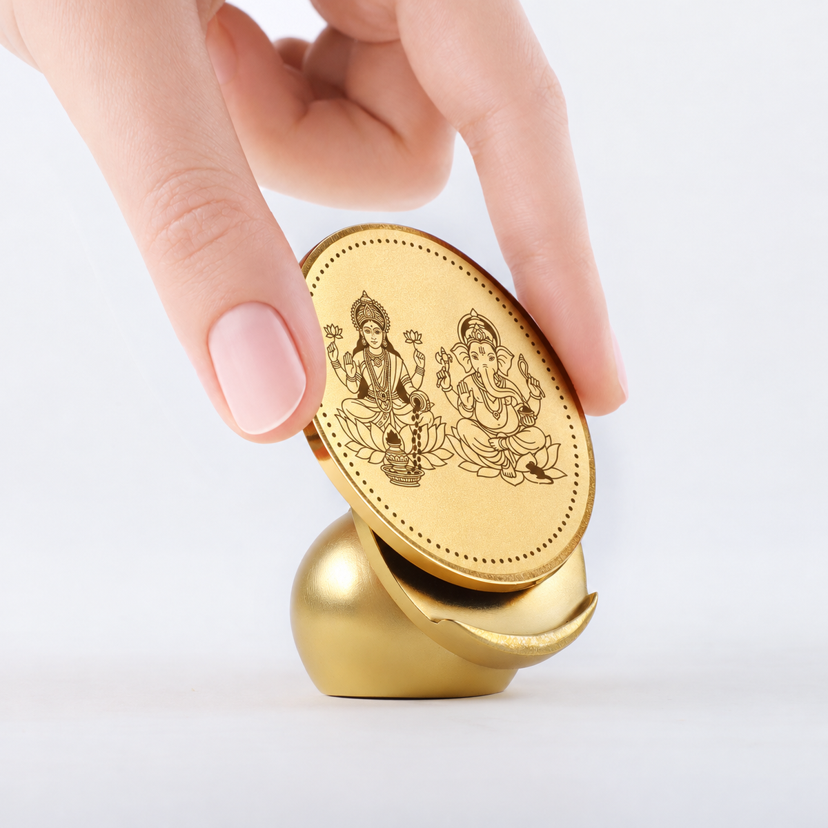 Lakshmi-Ganesha & Shubh Labh Prayer Coin