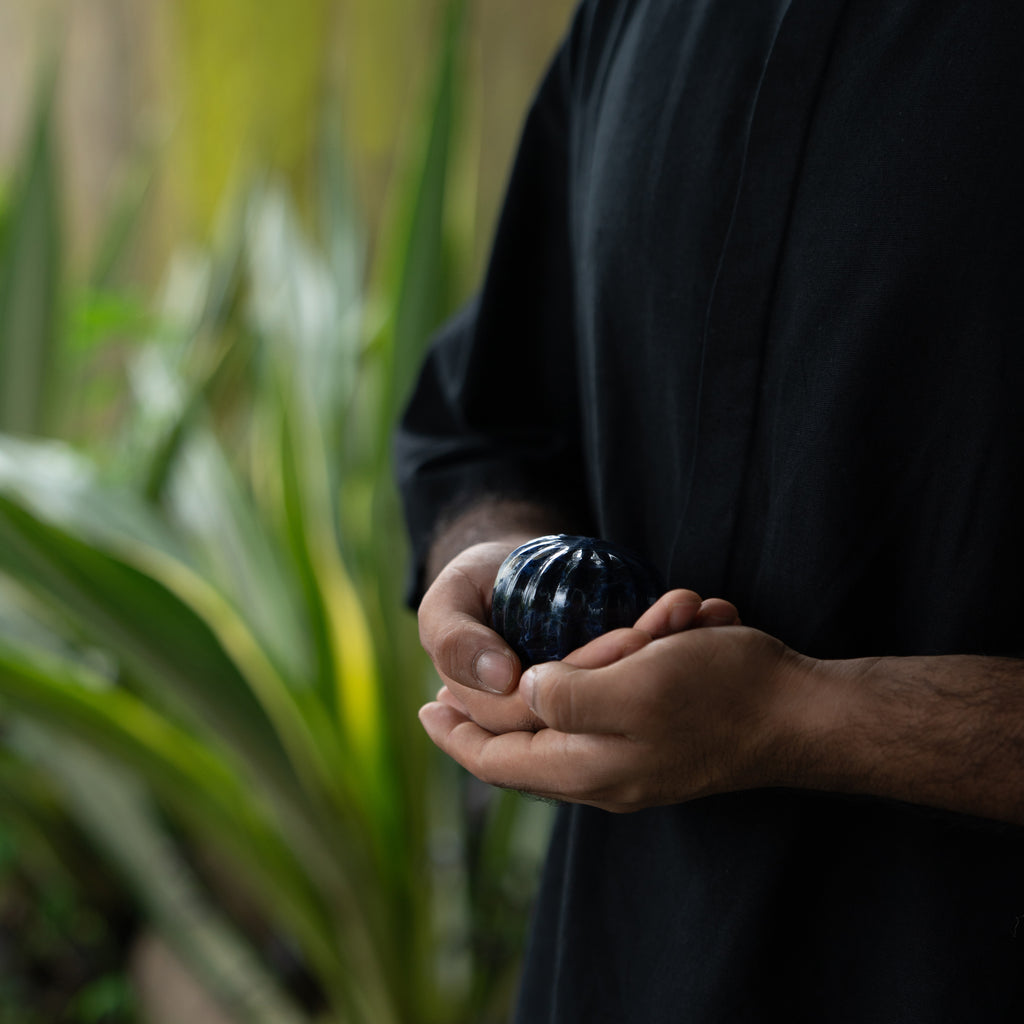 Meditation Sodalite Palm Gemstone