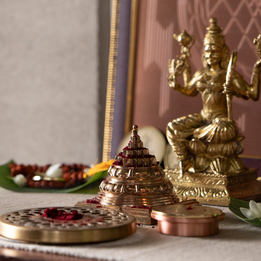 Panchaloha Maha Meru Sri Yantra