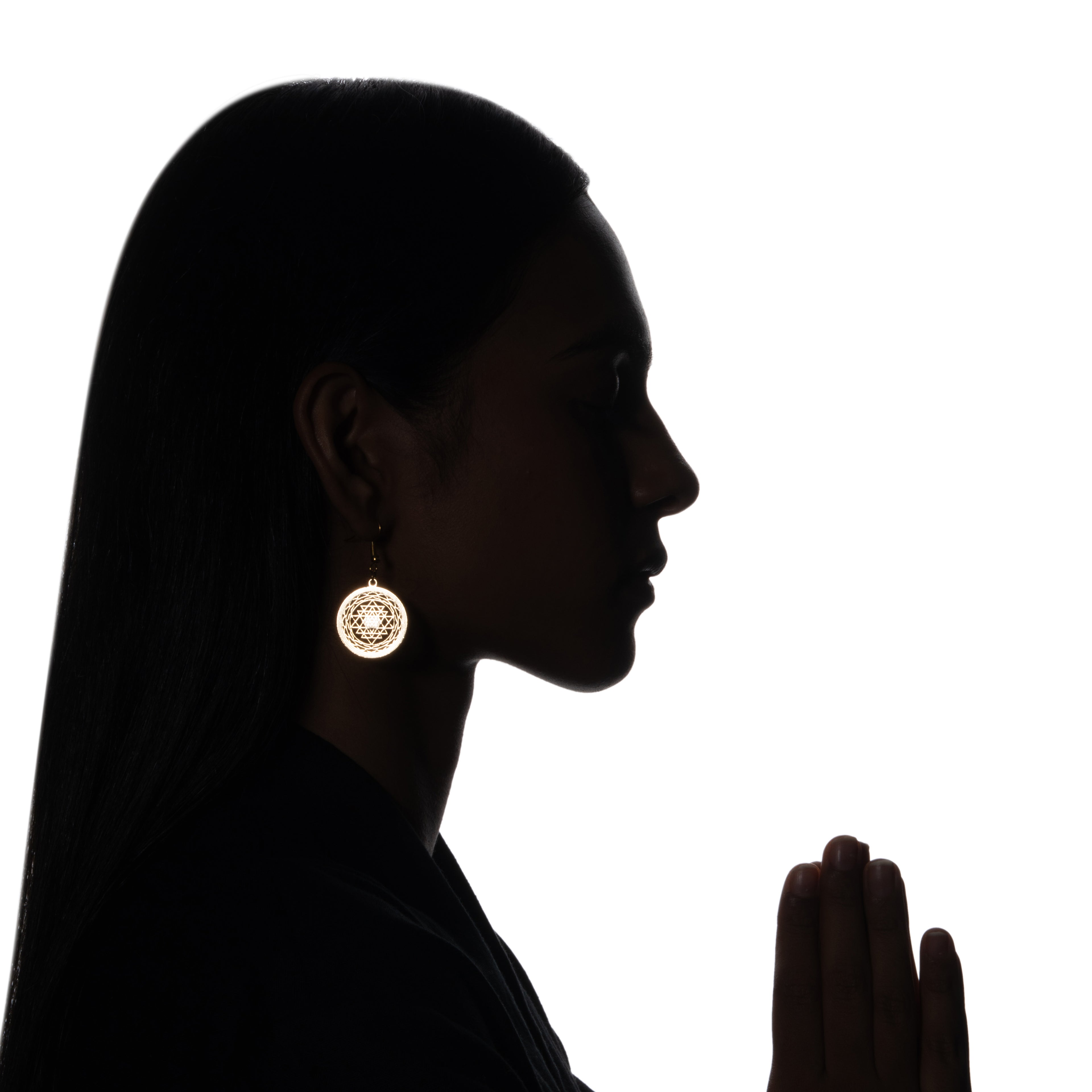 Sri Chakra Yantra Veerya Earrings